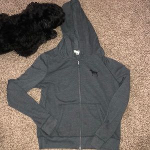 Pink Zip Up Sweatshirt